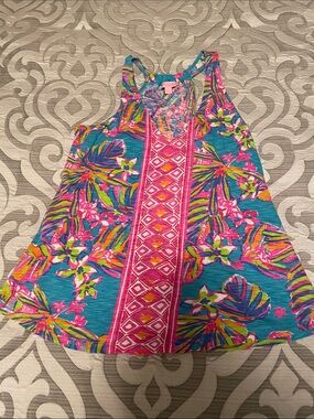 Lilly Pulitzer Blue Colorful Top